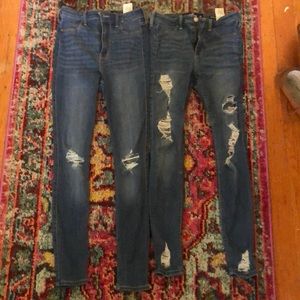 high wasted skinny jeans